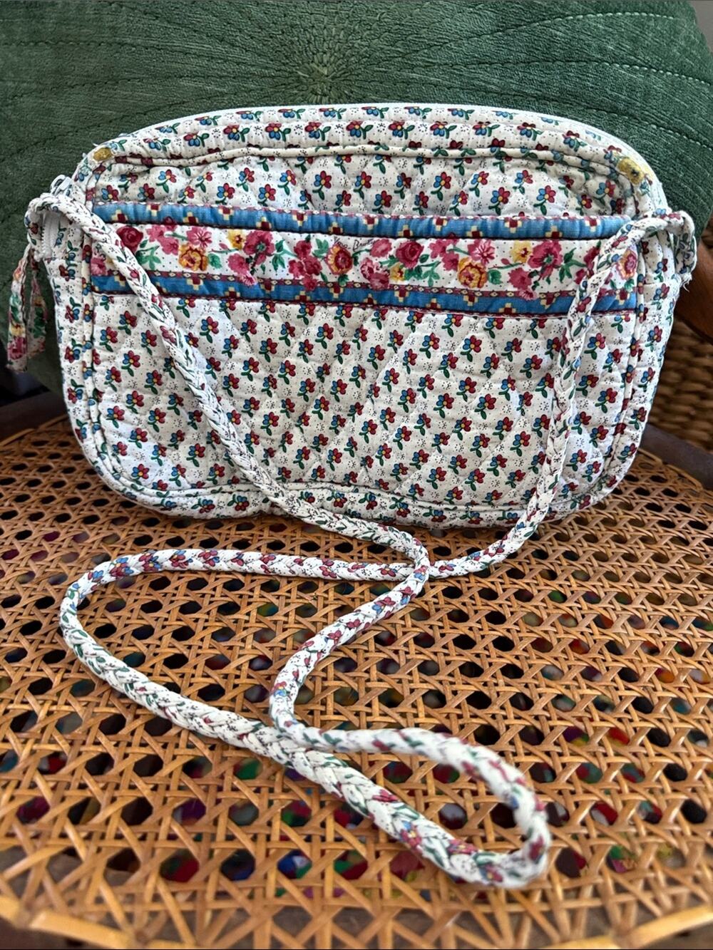 Vintage Vera Bradley Provençal Prairie French Country Calico Quilted Crossbody